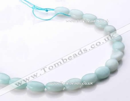 CAM40 natural amazonite flat oval 12*16mm beads Wholesale