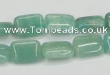 CAM405 15.5 inches 10*14mm rectangle natural russian amazonite beads