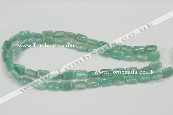CAM405 15.5 inches 10*14mm rectangle natural russian amazonite beads