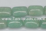 CAM406 15.5 inches 13*18mm rectangle natural russian amazonite beads