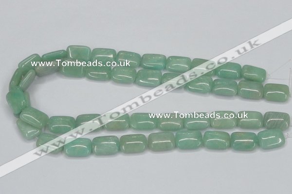 CAM406 15.5 inches 13*18mm rectangle natural russian amazonite beads