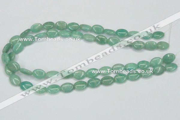 CAM407 15.5 inches 10*14mm oval natural russian amazonite beads