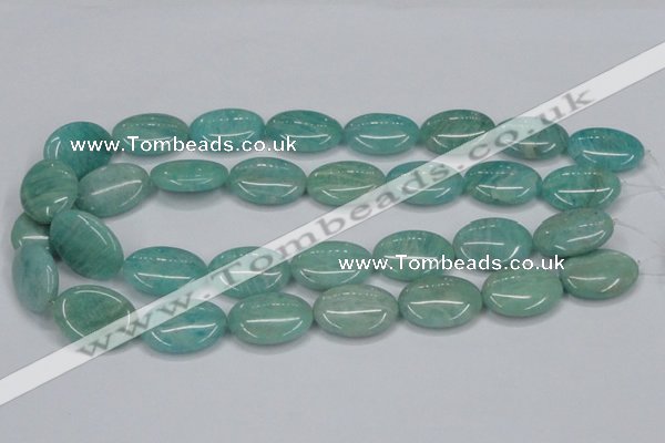 CAM409 15.5 inches 18*25mm oval natural russian amazonite beads