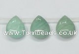 CAM416 15.5 inches 13*18mm flat teardrop natural russian amazonite beads