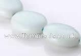 CAM42 15*20mm flat oval natural amazonite beads Wholesale