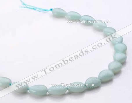 CAM47 flat teardrop natural amazonite 12*16mm beads Wholesale