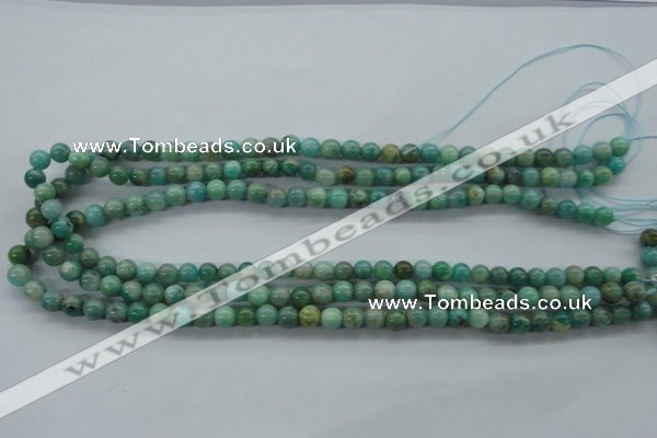 CAM521 15.5 inches 6mm round mexican amazonite gemstone beads