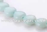 CAM53 10*10mm heart natural amazonite gemstone beads Wholesale