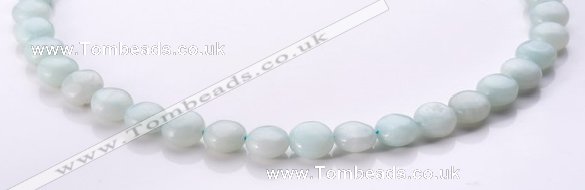 CAM57 10mm coin natural amazonite gemstone beads Wholesale