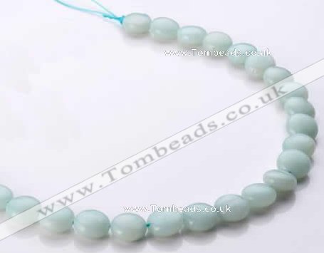 CAM58 12mm coin natural amazonite gemstone beads Wholesale