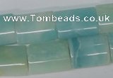 CAM606 15.5 inches 15*20mm flat tube Chinese amazonite beads