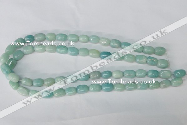 CAM608 15.5 inches 8*12mm nugget Chinese amazonite beads