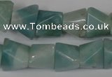 CAM612 15.5 inches 12*16mm pyramid Chinese amazonite gemstone beads