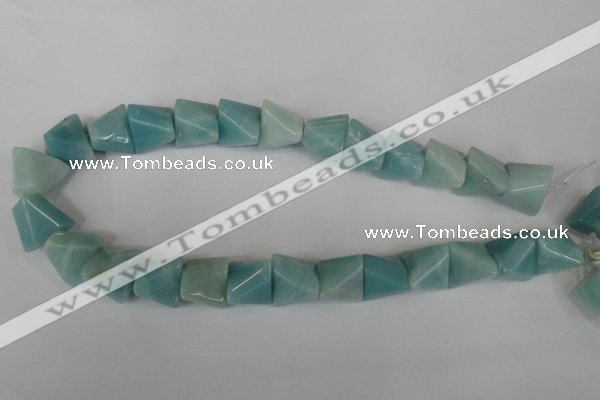 CAM613 15.5 inches 15*20mm pyramid Chinese amazonite gemstone beads