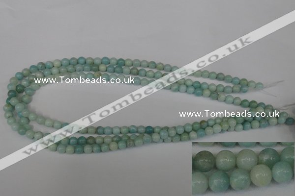 CAM616 15.5 inches 6mm round Chinese amazonite gemstone beads