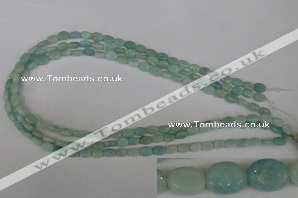 CAM621 15.5 inches 6*8mm oval Chinese amazonite gemstone beads
