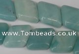 CAM627 15.5 inches 17*17mm diamond Chinese amazonite gemstone beads