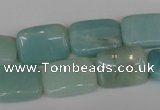 CAM630 15.5 inches 13*18mm rectangle Chinese amazonite gemstone beads