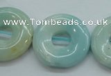 CAM653 15.5 inches 25mm donut amazonite beads wholesale