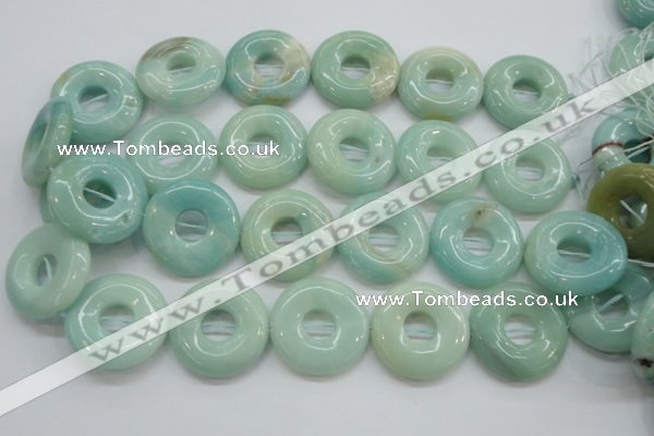 CAM654 15.5 inches 31mm donut amazonite beads wholesale