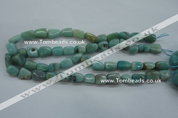 CAM658 15.5 inches 10*14mm nuggets amazonite gemstone beads