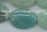 CAM665 15.5 inches 22*30mm oval amazonite gemstone beads