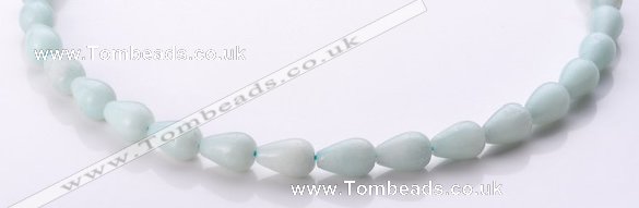 CAM67 teardrop 8*12mm natural amazonite gemstone beads Wholesale