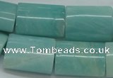 CAM672 15.5 inches 18*25mm flat tube amazonite gemstone beads