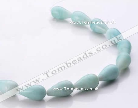 CAM69 natural amazonite 12*22mm teardrop beads Wholesale