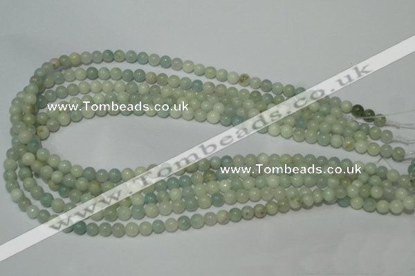 CAM701 15.5 inches 6mm round natural amazonite gemstone beads