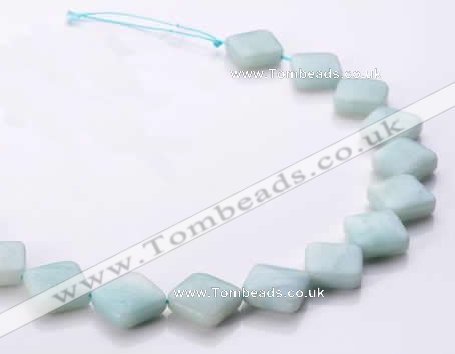 CAM71 6*16*16mm rhombic natural amazonite beads Wholesale