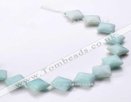 CAM72 7*18*18mm rhombic natural amazonite beads Wholesale