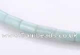 CAM75 4*8mm column natural amazonite gemstone beads wholesale