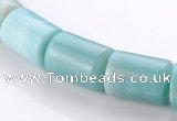 CAM76 13*15mm natural amazonite column gemstone beads Wholesale