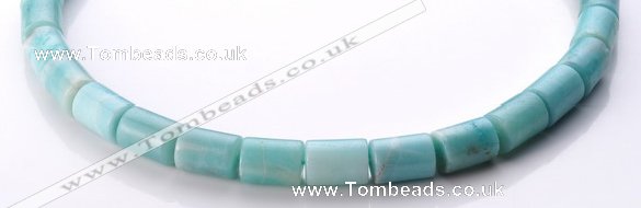 CAM76 13*15mm natural amazonite column gemstone beads Wholesale