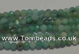 CAM810 15.5 inches 4mm faceted round Brazilian amazonite beads