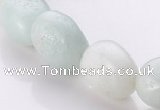 CAM82 10*11mm irregular pebble natural amazonite beads wholesale