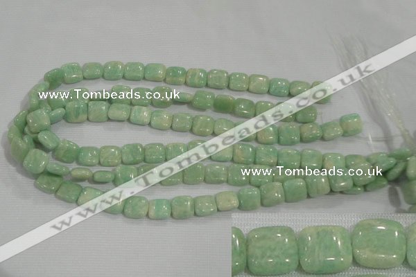 CAM850 15.5 inches 12*12mm square natural Russian amazonite beads