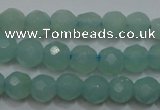 CAM905 15.5 inches 4mm faceted round amazonite gemstone beads wholesale