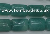 CAM934 15.5 inches 13*18mm rectangle amazonite gemstone beads wholesale