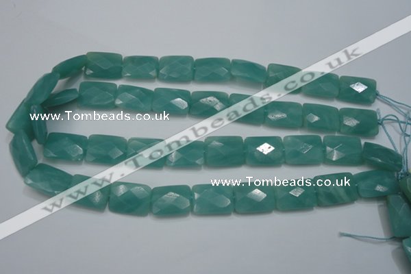 CAM963 15.5 inches 15*20mm faceted rectangle amazonite gemstone beads