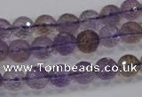 CAN09 15.5 inches 8mm faceted round natural ametrine gemstone beads