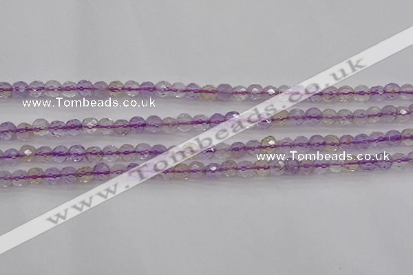 CAN105 15.5 inches 3.5mm faceted round ametrine gemstone beads