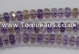 CAN15 15.5 inches 4*6mm faceted rondelle natural ametrine beads