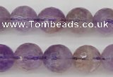 CAN153 15.5 inches 10mm faceted round natural ametrine beads