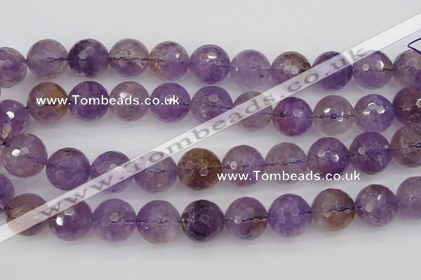 CAN156 15.5 inches 16mm faceted round natural ametrine beads