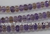 CAN16 15.5 inches 5*8mm faceted rondelle natural ametrine beads