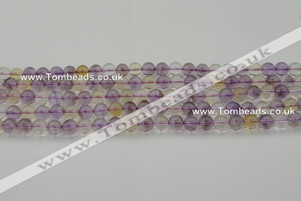 CAN167 15.5 inches 8mm round natural ametrine beads wholesale