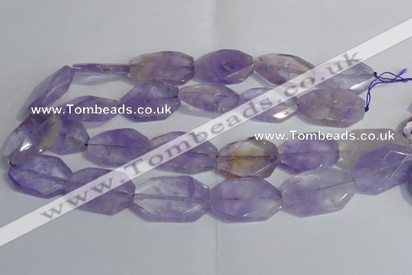 CAN175 20*30mm - 25*35mm twisted & faceted freeform ametrine beads