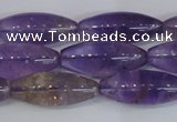 CAN178 15.5 inches 12*30mm rice natural ametrine gemstone beads